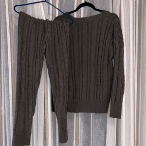 Cable Knit Sweater Set